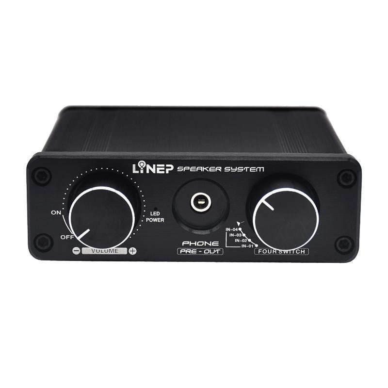 A926 Four-In Two-Out Signal Amplifying Switcher(Black)
