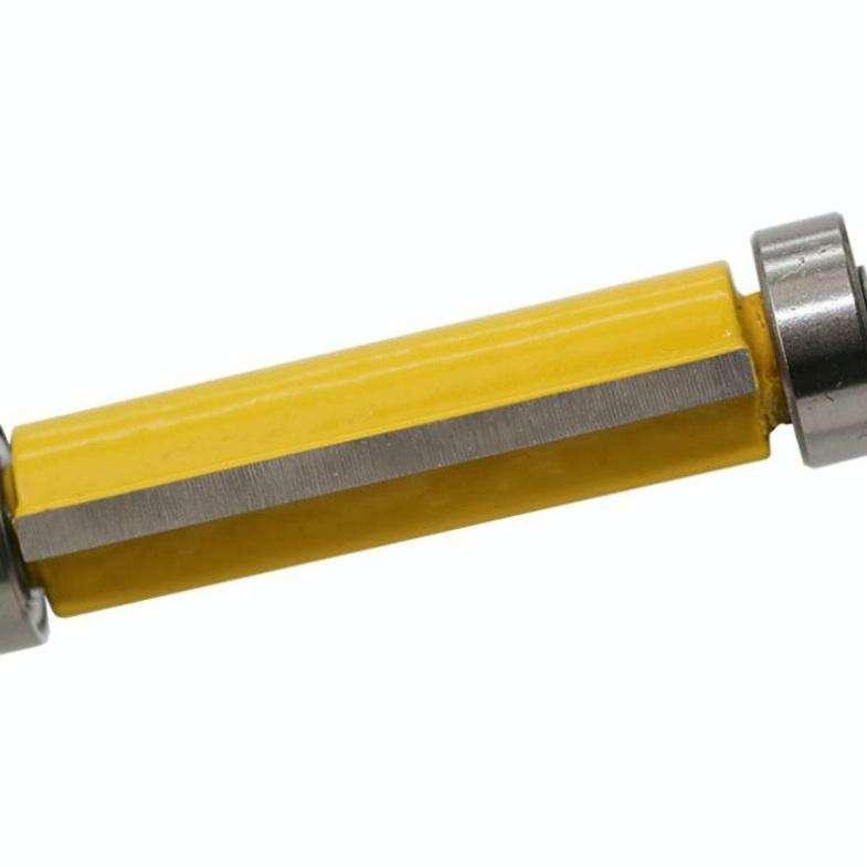 Double Bearing Trimming Knife Woodworking Milling Cutter, Style:1/4x1/2x25cm Black