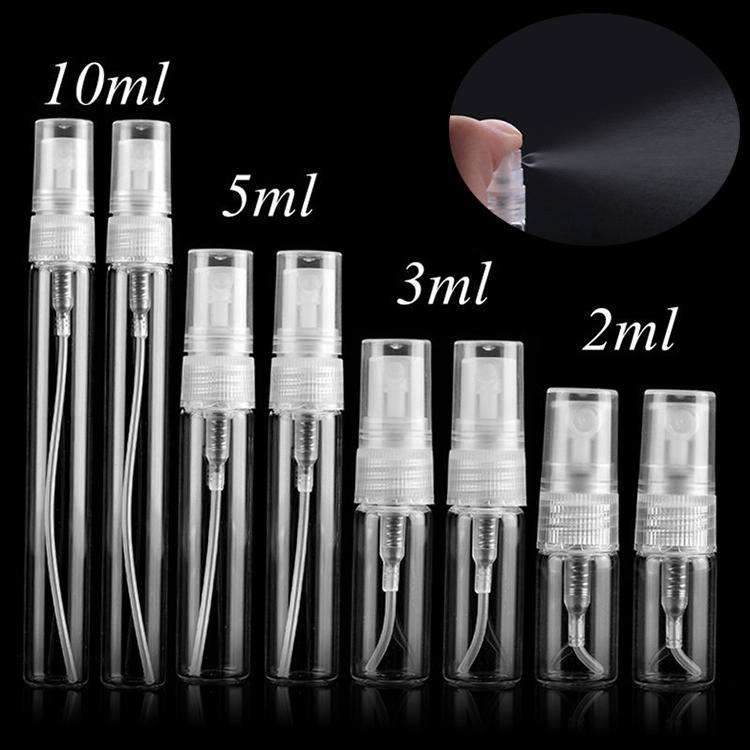 50 PCS Perfume Bottle Spray Bottle Perfume Bottle Empty Bottle, Capacity:3ML (Transparent)
