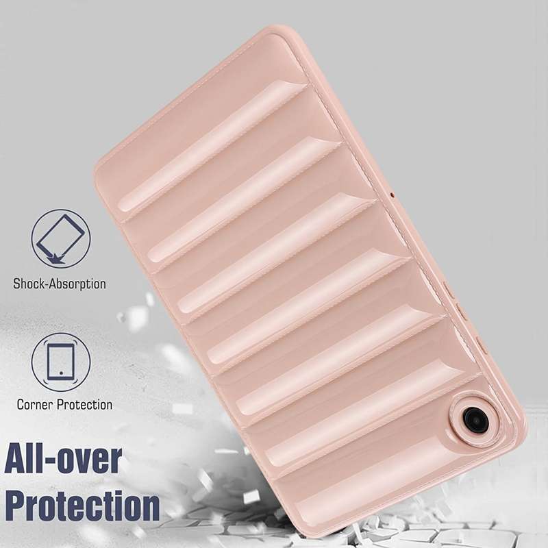For Samsung Galaxy Tab S6 Lite P610 / P615 Eiderdown Cushion Shockproof Tablet Case(Pink)