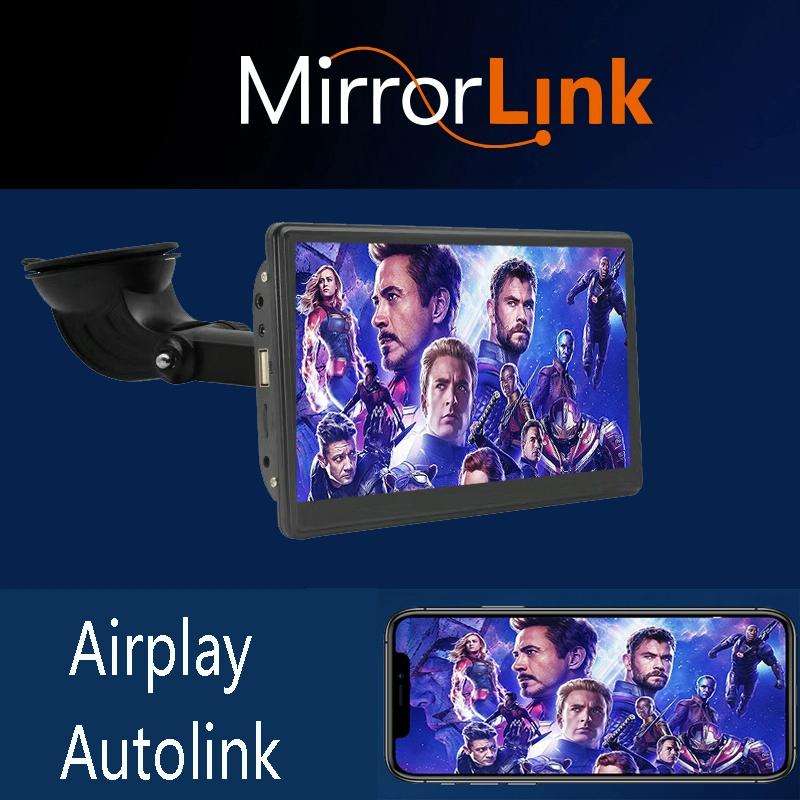 X70-1 Car 7 inch IPS Portable Smart Screen Wireless Screen Projection Carplay Android Auto(Black)