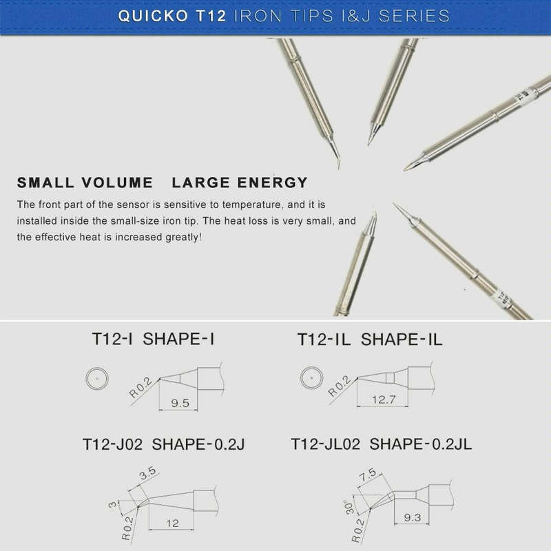 QUICKO T12-JL02 Lead-free Soldering Iron Tip