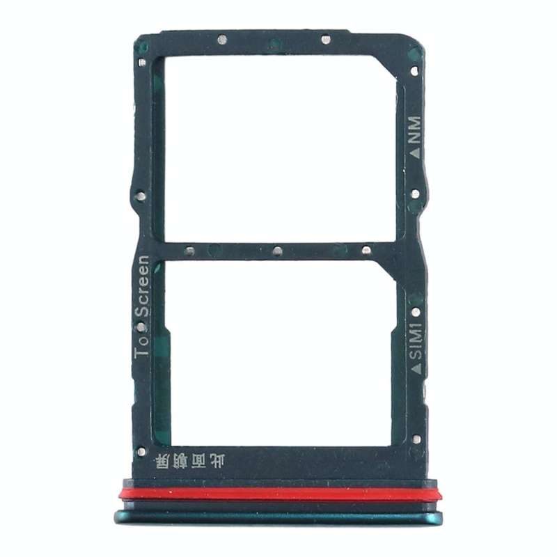 SIM Card Tray + NM Card Tray for Huawei Honor 30S / Nova 7 SE (Green)