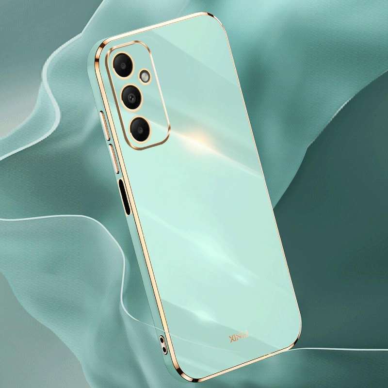 For Samsung Galaxy A05s XINLI Straight Edge 6D Electroplate TPU Phone Case(Black)