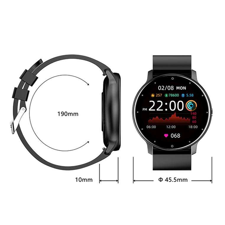 ZL02 Heart Rate Monitoring Pedometer Smart Watch(Pink)