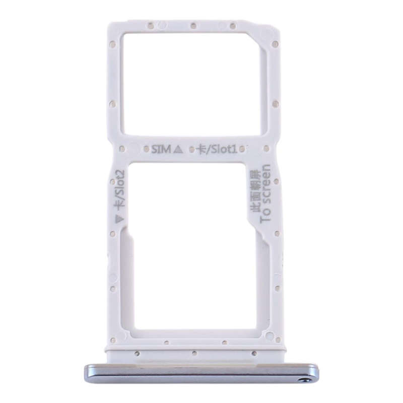 SIM Card Tray + SIM Card Tray / Micro SD Card Tray for Huawei Y9s(Silver)