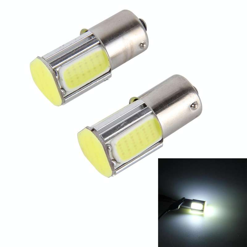 2 PCS 1156/BA15S 5W 6000K 350lm 4 COB LEDs Canbus Car Brake Light Tail Light Bulb, DC 12V(White L...