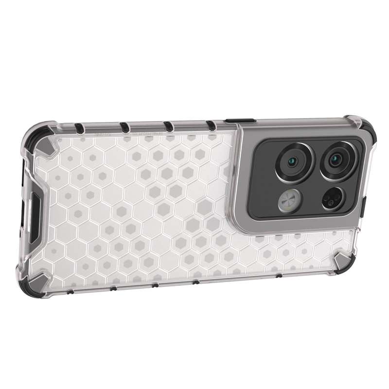 For OPPO Reno8 Pro+ Shockproof Honeycomb PC + TPU Phone Case(Green)