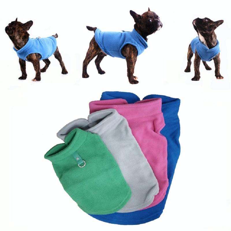 Winter Polar Flannel Pet Clothes French Bulldog Coat Pug Costumes Jacket for Dogs for Puppy Dogs,...