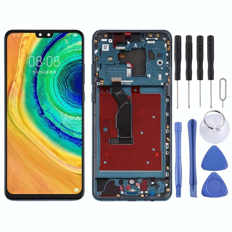Original OLED LCD Screen for Huawei Mate 30 Digitizer Full Assembly with Frame(Green)