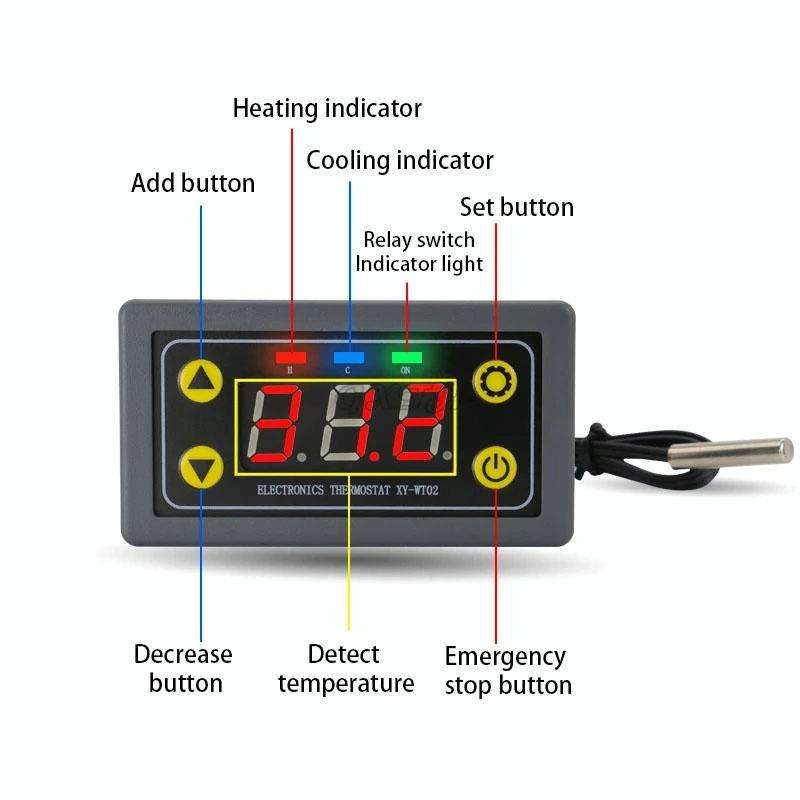 WIFI Wireless Cell Phone Remote Thermostat Control Switch Module, Model: Digital Tube Display