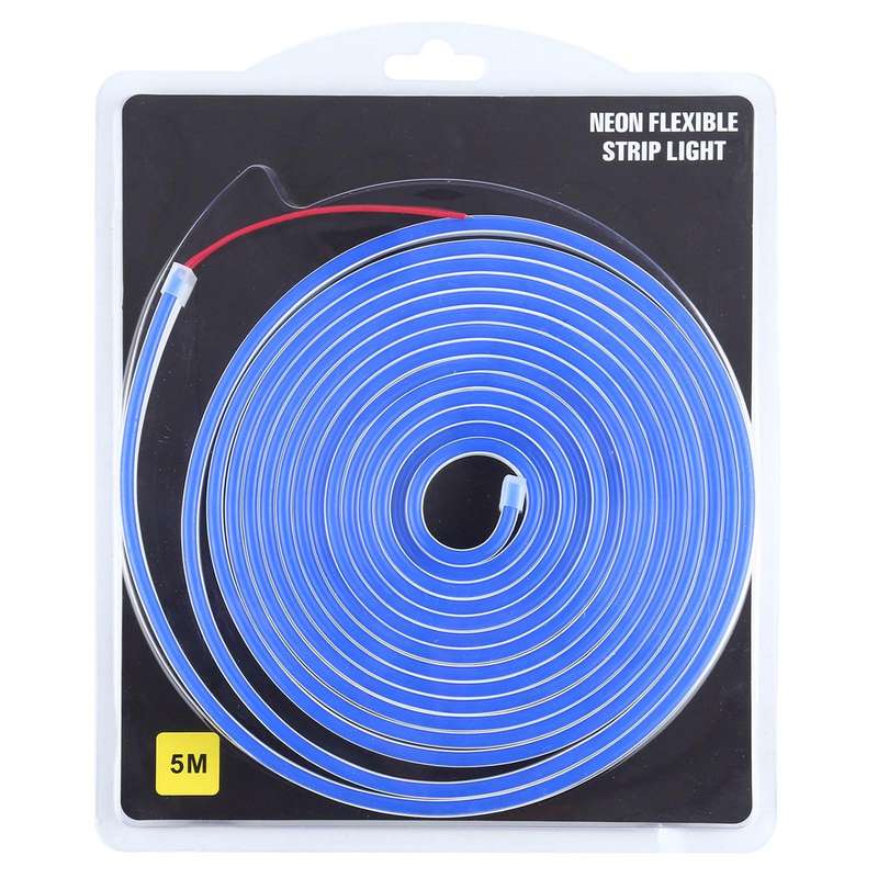 CJ-1206 12V 6A 5m IP65 Waterproof Silicone Neon LED Strip Light(Blue)