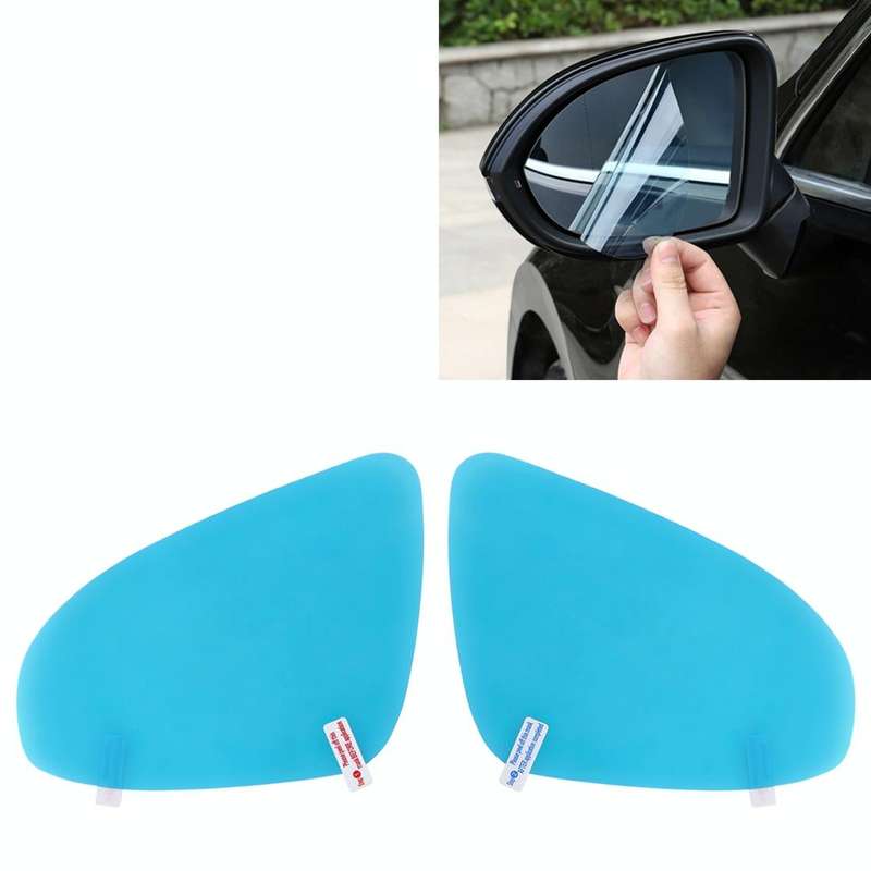 For Audi A4 2009-2016 Car PET Rearview Mirror Protective Window Clear Anti-fog Waterproof Rain Sh...