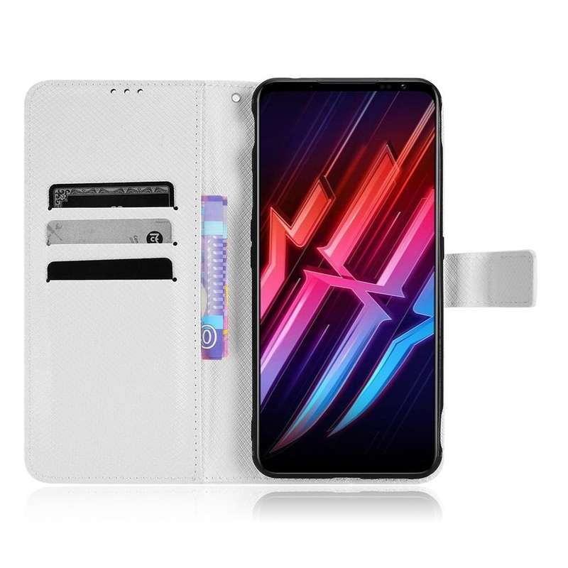For ZTE nubia Red Magic 6 / 6 Pro Diamond Texture Leather Phone Case(White)