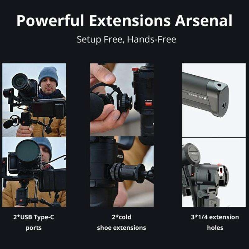 MOZA AirCross 3 Professional 3 Axis Handheld Anti-shake Gimbal Stabilizer for DSLR Camera, Load: ...