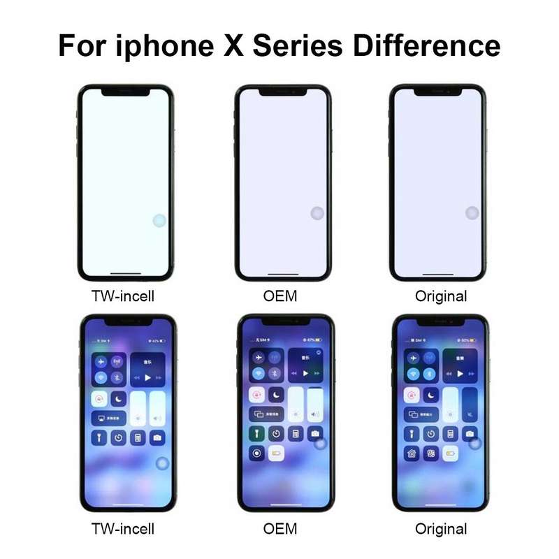 incell TFT Material Digitizer Assembly(LCD + Frame + Touch Pad) for iPhone X(Black)