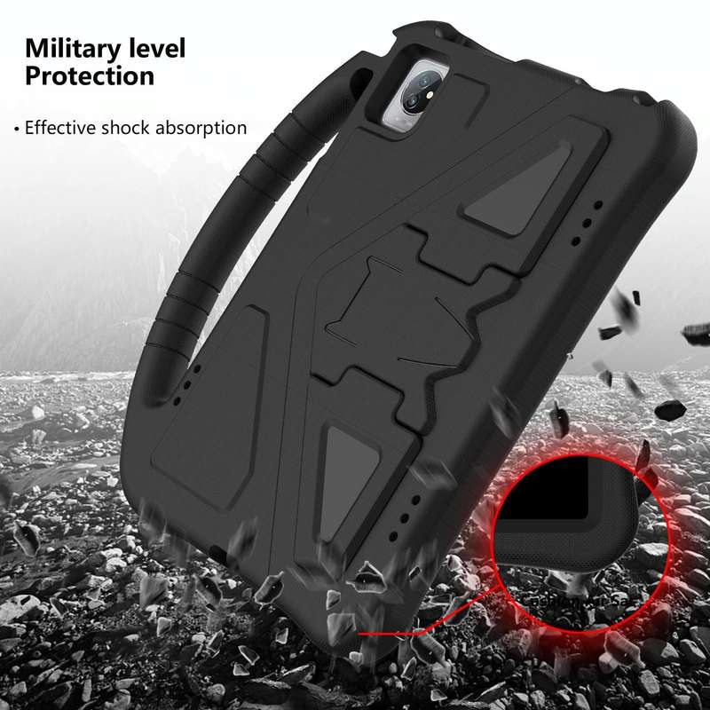 For Blackview Tab 70 WiFi 2023 EVA Shockproof Tablet Case with Holder(Black)