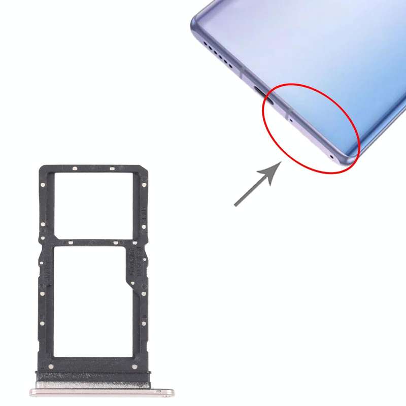 SIM Card Tray + SIM Card Tray / Micro SD Card Tray for Honor Play 30 Plus(Gold)