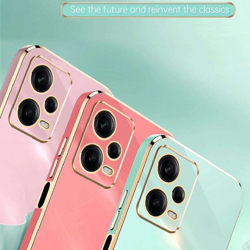 For Xiaomi Redmi Note 12 Pro+ China XINLI Straight Edge 6D Electroplate TPU Phone Case(Black)