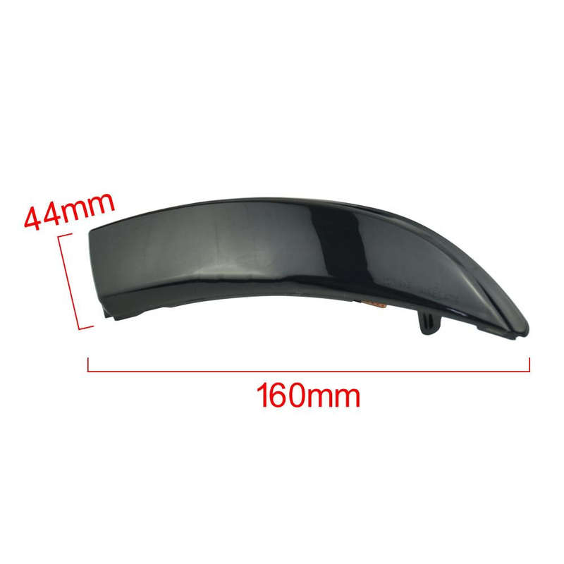 1 Pair For Ford Fiesta 2008-2017 Car Dynamic LED Turn Signal Light Rearview Mirror Flasher Water ...