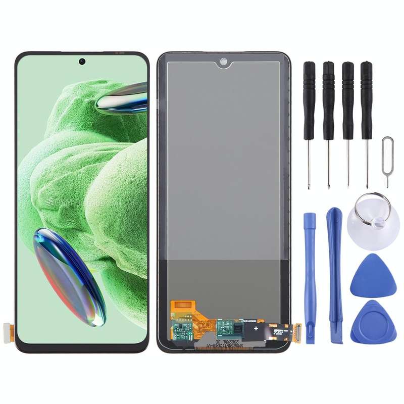 TFT LCD Screen For Xiaomi Redmi Note 12 5G with Digitizer Full Assembly, Not Supporting Fingerpri...