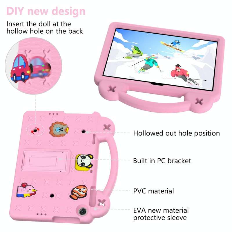 For Lenovo Tab M10 3rd Gen TB328FU / TB328XU 2022 10.1 Handle Kickstand Children EVA Shockproof T...
