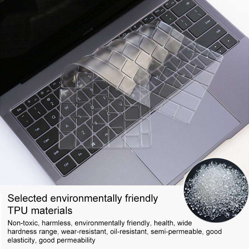For Huawei MateBook X Pro (2019 / 2020) Transparent and Dustproof TPU Laptop Keyboard Protective ...