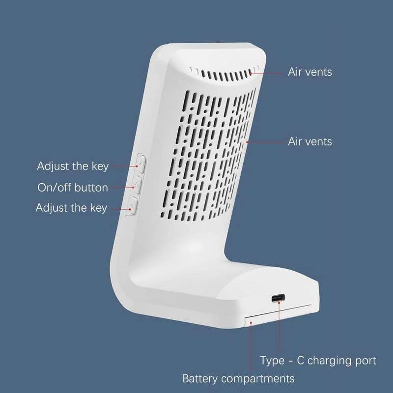 T03 3 In 1 Carbon Dioxide Detector Air Quality Monitor( Semiconductor White)