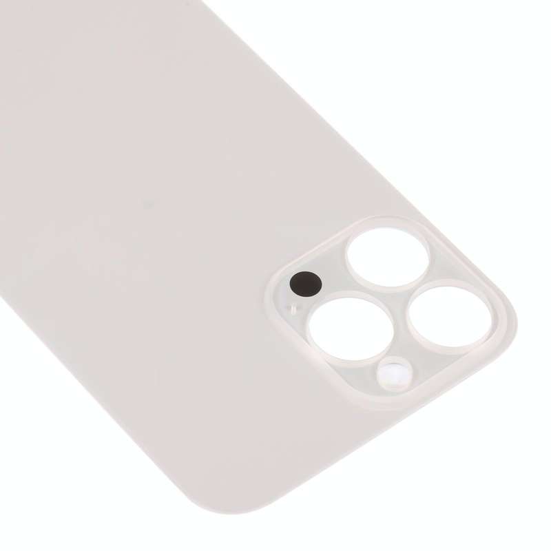 Easy Replacement Big Camera Hole Glass Back Battery Cover for iPhone 14 Pro Max(Gold)