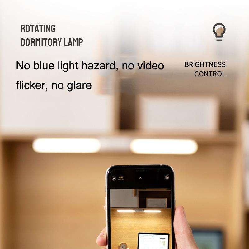 LED Table Light Student Dormitory Reading Lights, Style: Remote Control Type (Black)