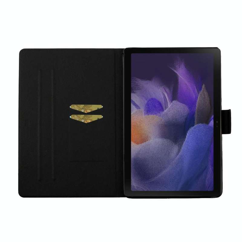 For Samsung Galaxy Tab A9 Colored Drawing Pattern Horizontal Flip PU Tablet Case with Sleep / Wak...