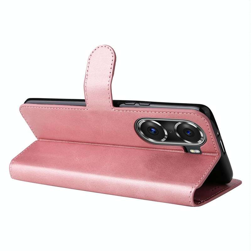 For Honor 50 SE / Huawei Nova 9 SE JUNSUNMAY Calf Texture Leather Phone Case(Pink)
