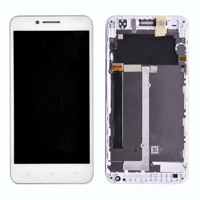 OEM LCD Screen for Lenovo Vibe C A2020 A2020a40 Digitizer Full Assembly with Frame (White)