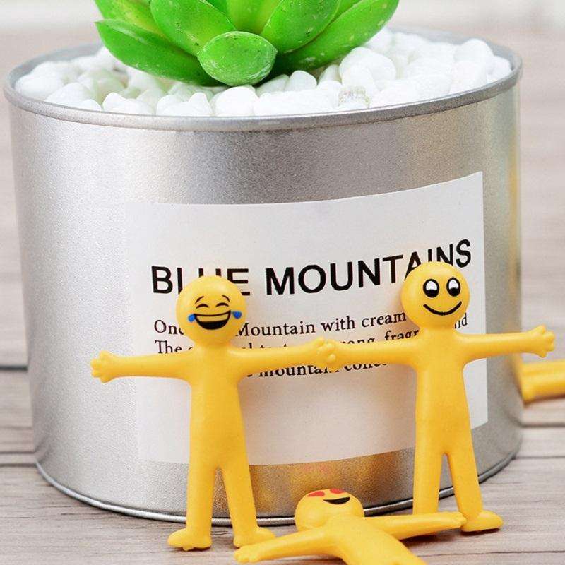 100 PCS Emoji Men Doll Pullable Reduce Pressure Gift Puppet Children Birthday Party Toys, Height:5cm