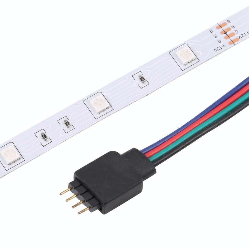 Bare Board 5050 SMD RGB LED Rope Light, 30 LED/m, Length: 2m, 12V 2A 100-240V, with 24-key Remote...
