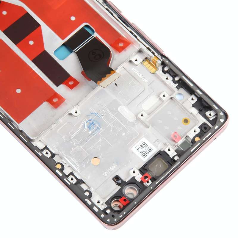 Original LCD Screen and Digitizer Full Assembly with Frame for Honor 50 Pro (Rose Red)