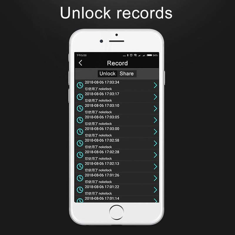 Waterproof Intelligent Bluetooth Fingerprint Padlock Remote Unlocking for iOS / Android(Silver)