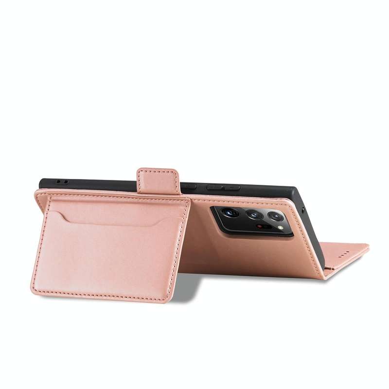 For Samsung Galaxy Note20 Ultra Strong Magnetism Liquid Feel Horizontal Flip Leather Case with Ho...