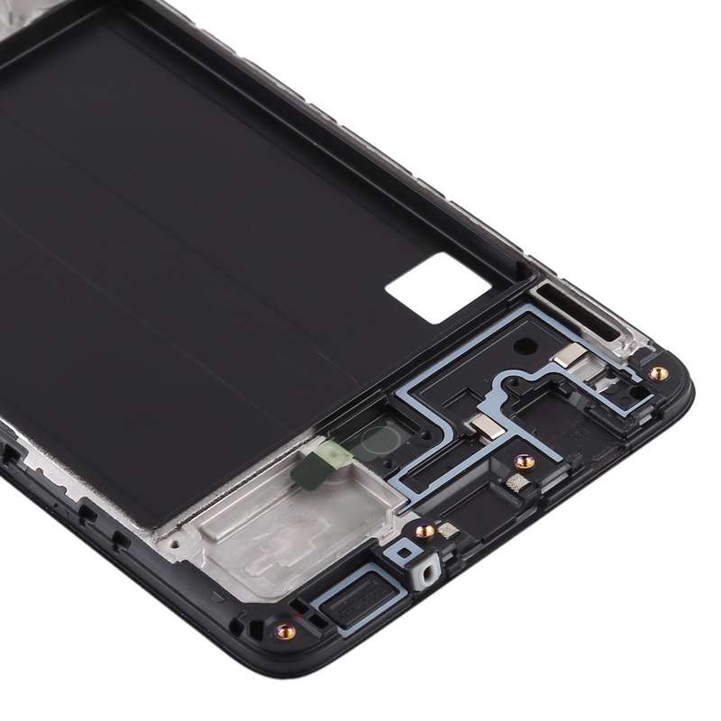 For Samsung Galaxy A51  Front Housing LCD Frame Bezel Plate (Black)