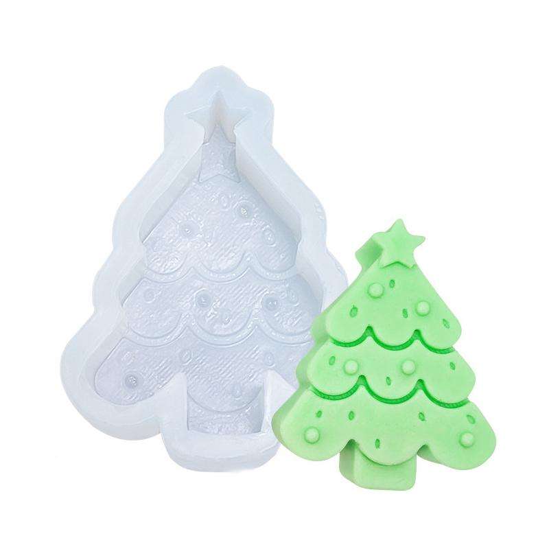 Christmas DIY Scented Candle Silicone Mold, Color: White(SD-84)
