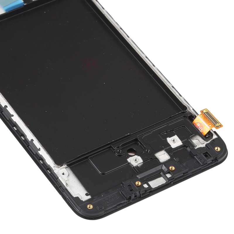 OLED LCD Screen for Samsung Galaxy A70 SM-A705 Digitizer Full Assembly with Frame (6.7 inch)(Black)