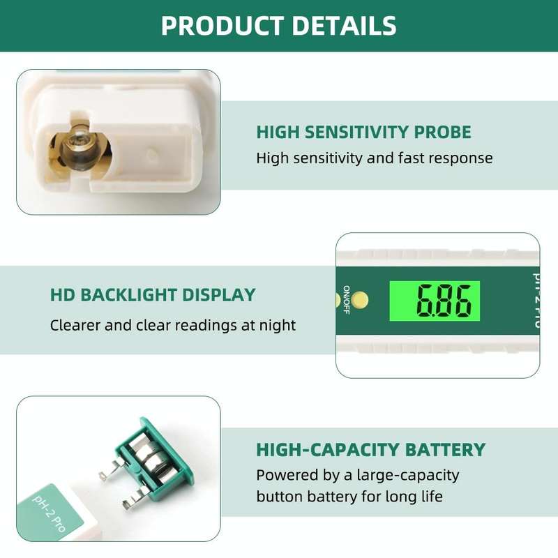 PH-2 Pro Litmus Tester Litmus Test Paper Color Change PH Meter Water Quality Meter