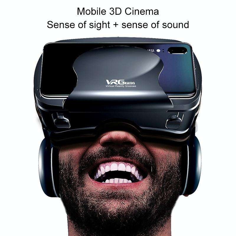 VRG Pro Audio Video Version Blu-ray Coated Lenses All-in-one Mobile Phone 3D VR Glasses