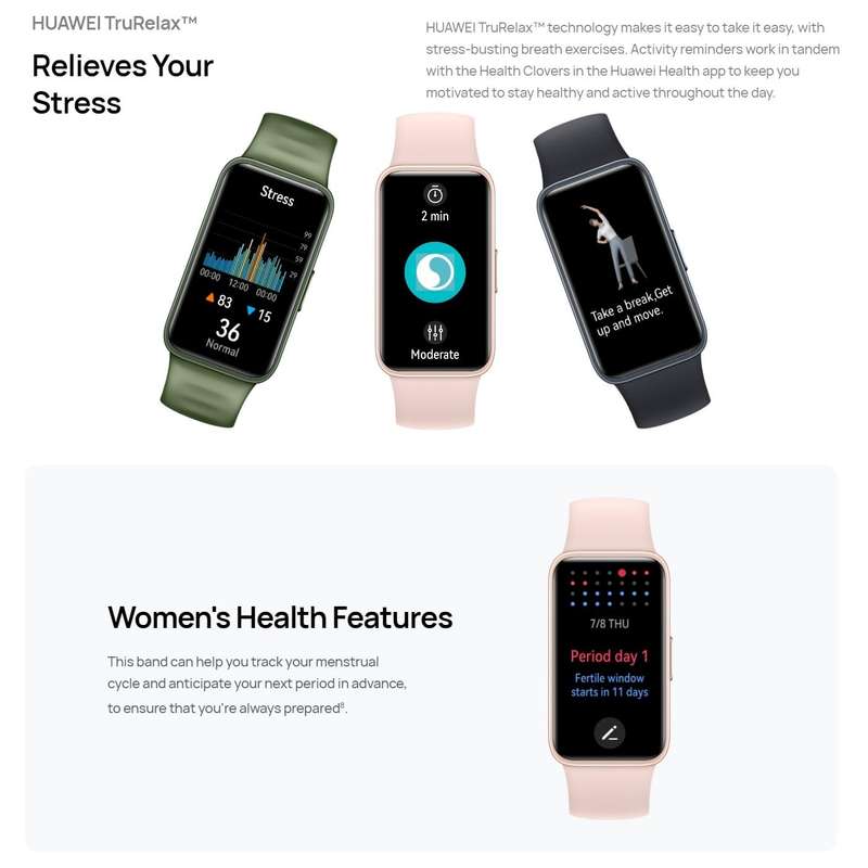 HUAWEI Band 8 NFC 1.47 inch AMOLED Smart Watch, Support Heart Rate / Blood Pressure / Blood Oxyge...