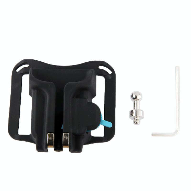 Camera Holster Waist Belt Buckle Button Fast Loading for All Camera(Black)