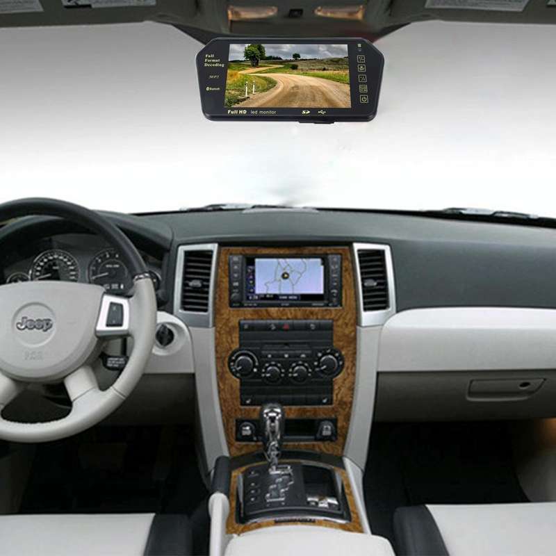 7 inch 480*234 Rear View TFT-LCD Color Car Monitor with Bluetooth MP5 Player, Support Reverse Aut...