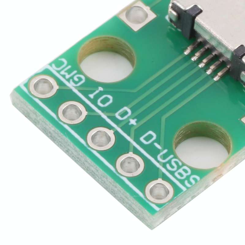 10 PCS Micro USB to 5pin 2.54MM Female Connector Test Board