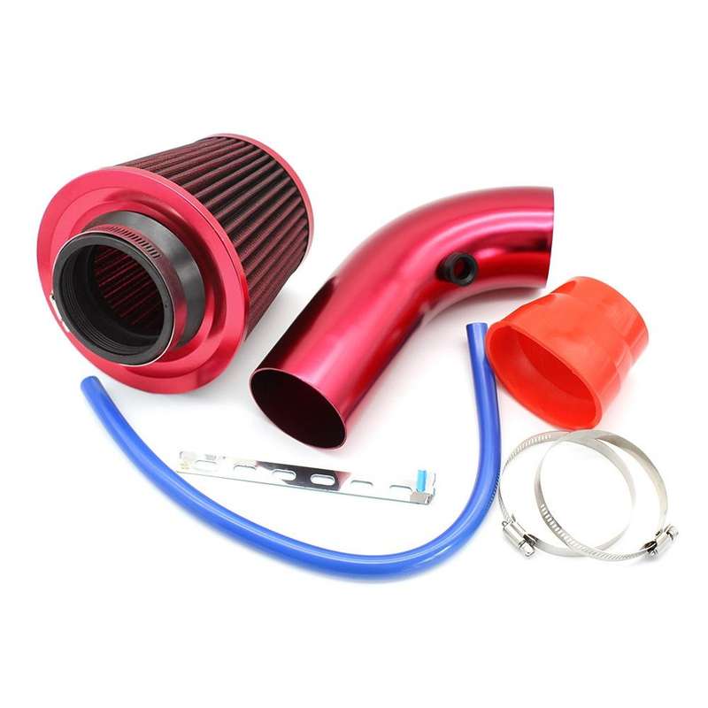 Universal Car Cold Air Intake Kit Modified Aluminum Tube 76mm / 3inch Mushroom Head Style Air Fil...