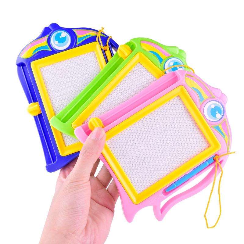 Children Early Education Writing Board Puzzle Black and White Plastic Magnetic Drawing Board Toys...