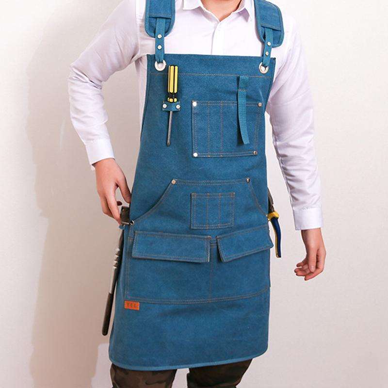 Canvas Apron Barber Roasting Cafe Gardening Woodworking Men And Women Canvas Work Clothes, Specif...